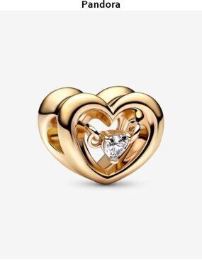 Pandora Shine Radiant Heart & Floating Stone Charm